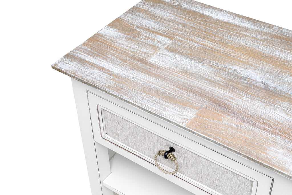 Captiva Island 1-Drawer Electrified Nightstand