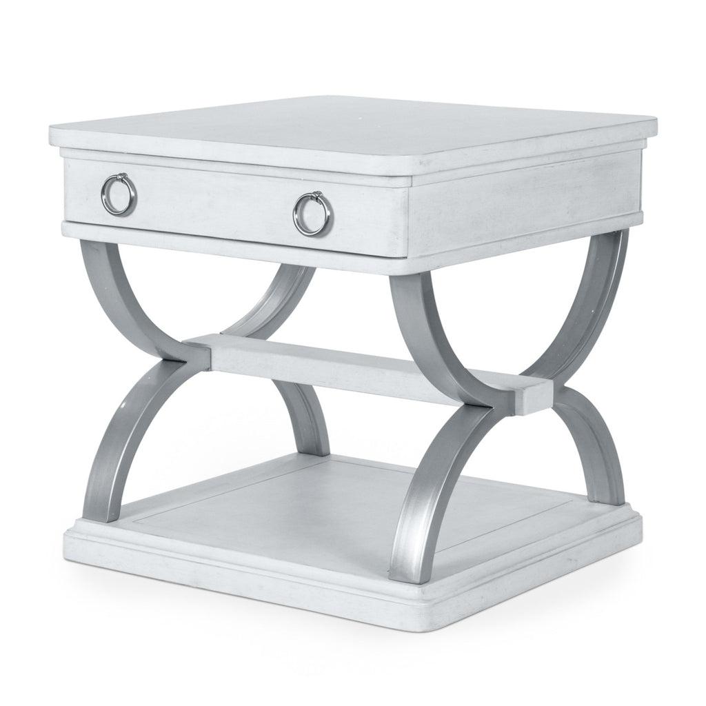 Point Breeze 1-Drawer End Table w/ Metal