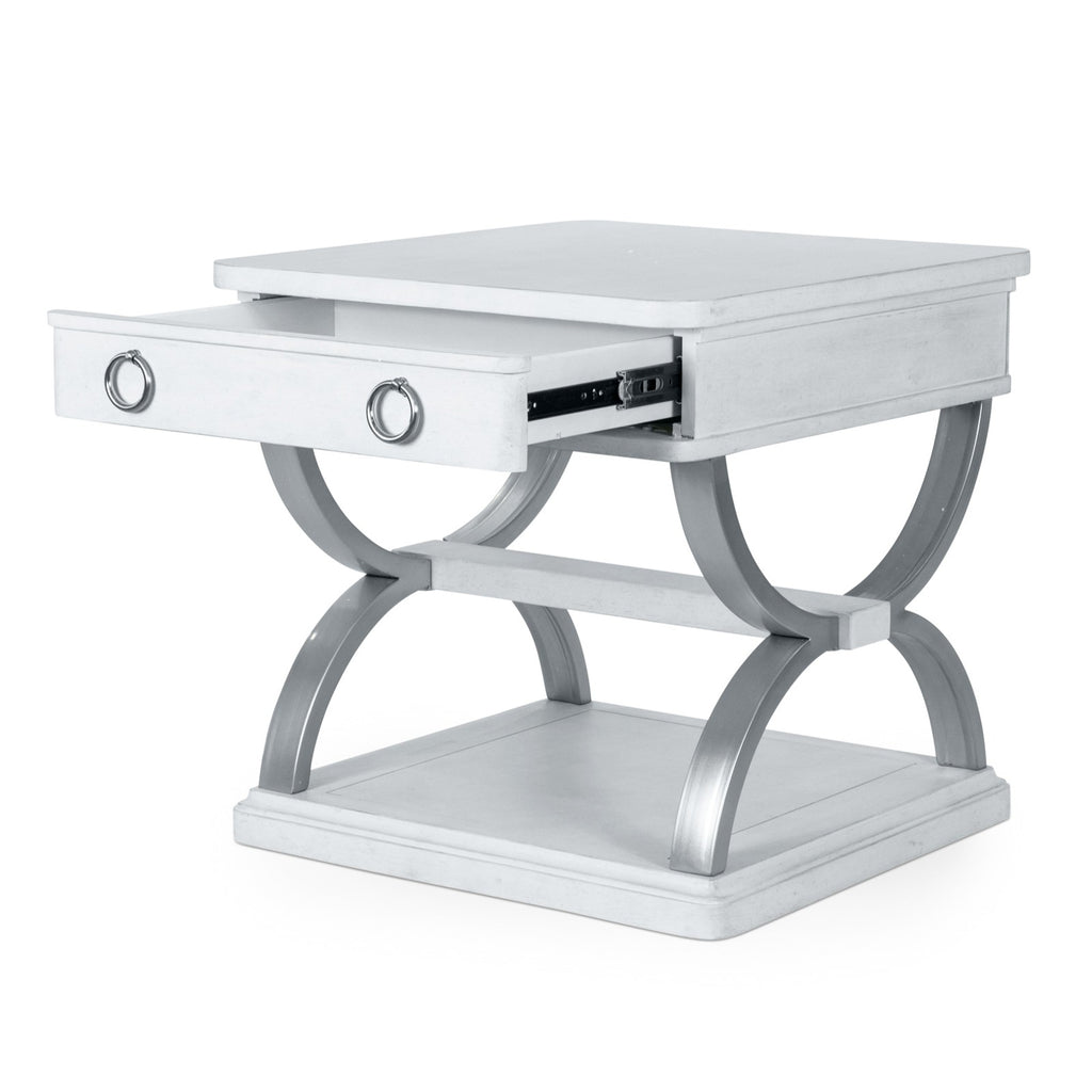 Point Breeze 1-Drawer End Table w/ Metal