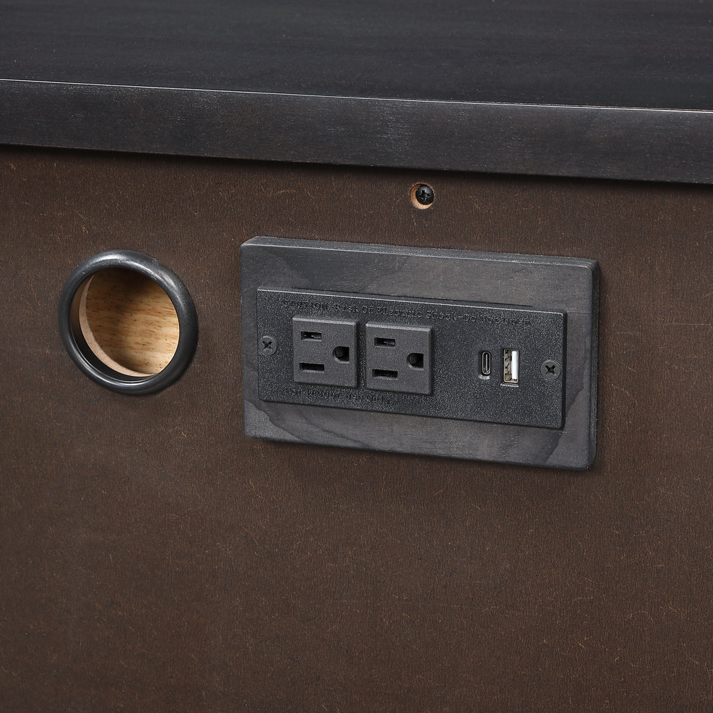 Chatham 3 Drawer Nightstand w/ Power and USB A+C