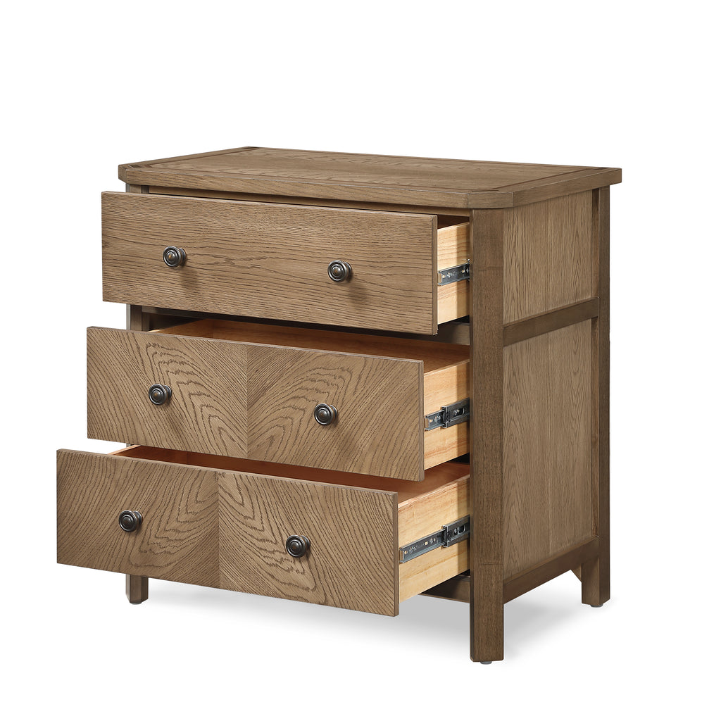 Sun Haven 3-Drawer Nightstand w/ Power + USB-A/C