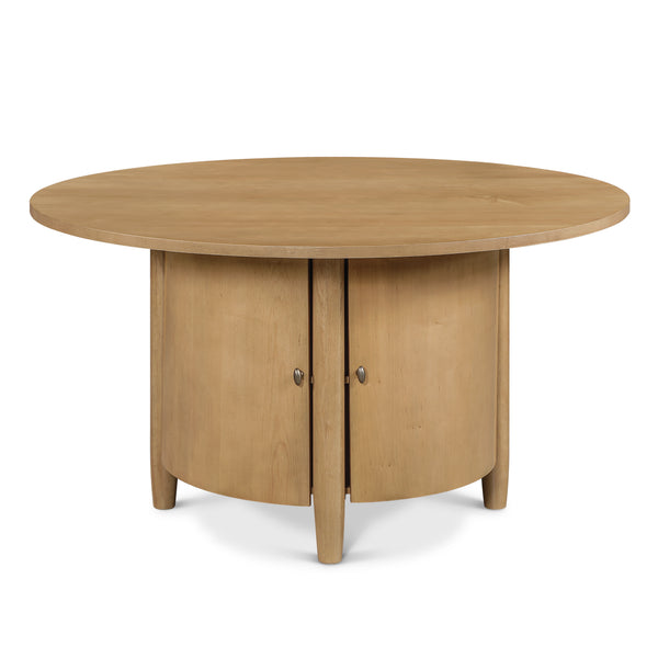 Chatham Round Storage Dining Table angle view