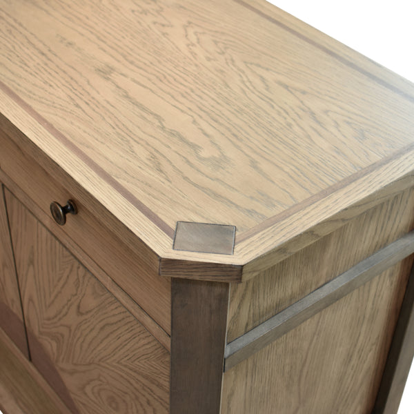 Sun Haven Credenza w/ Silver Tray angle view