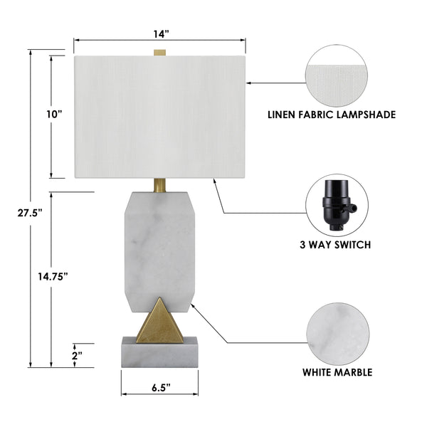 LUX-133-MARBLE/GOLD (One Pack) angle view