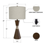 Hourglass Table Lamp (Set of 2)