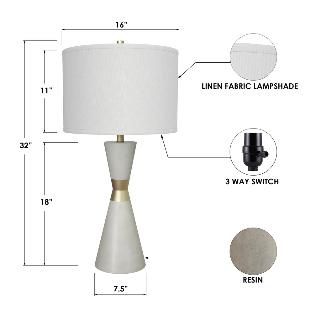Hourglass Table Lamp (Set of 2)