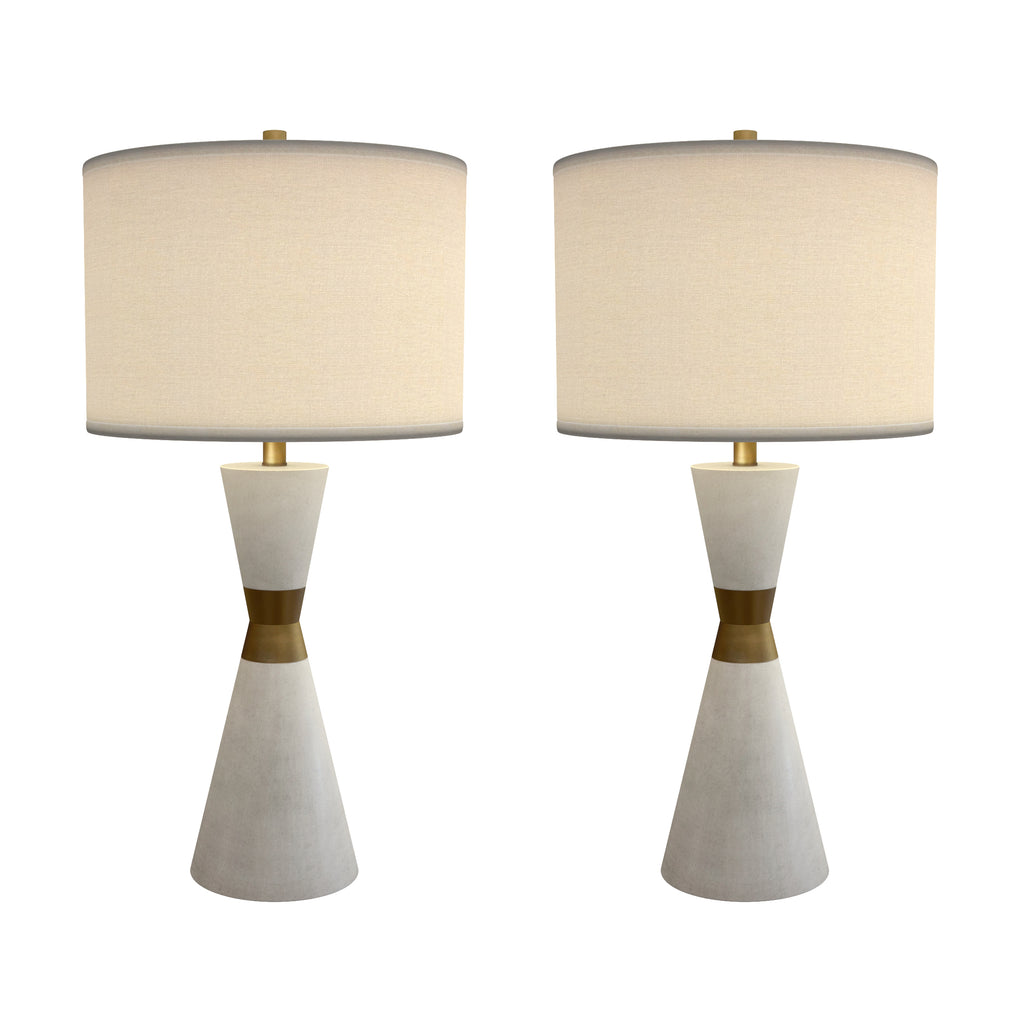 Hourglass Table Lamp (Set of 2)