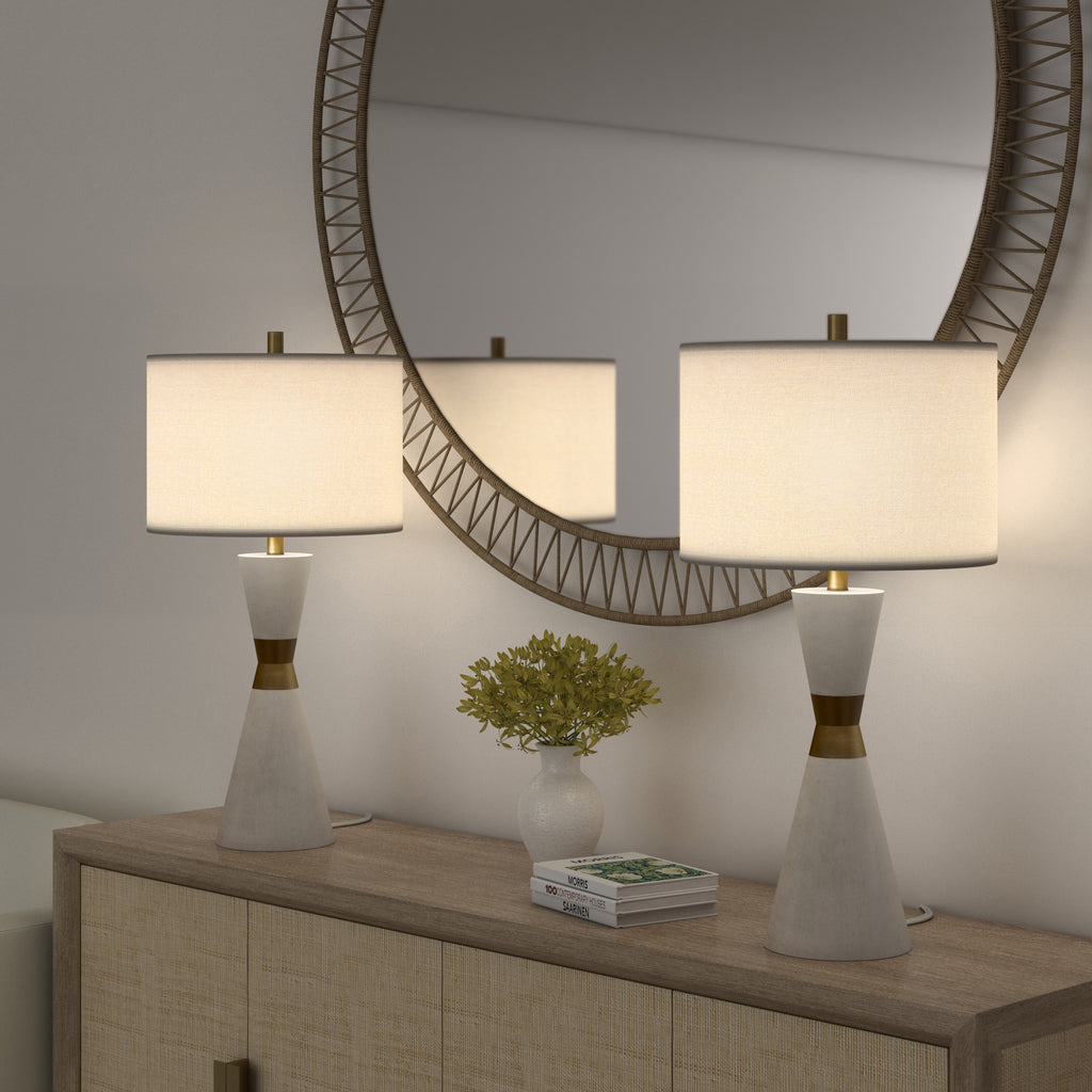 Hourglass Table Lamp (Set of 2)