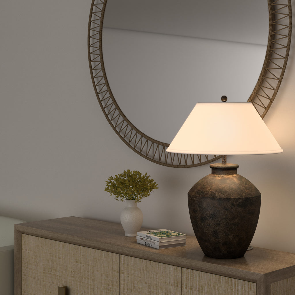 Terracotta Table Lamp (1 Pack)