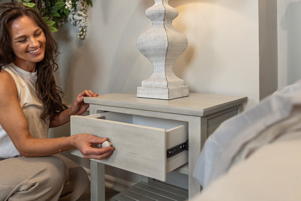 Geneva 1 Drawer Nightstand w/ USB A + C