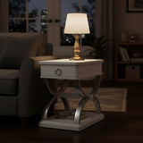 Point Breeze 1-Drawer Chairside Table w/ Metal