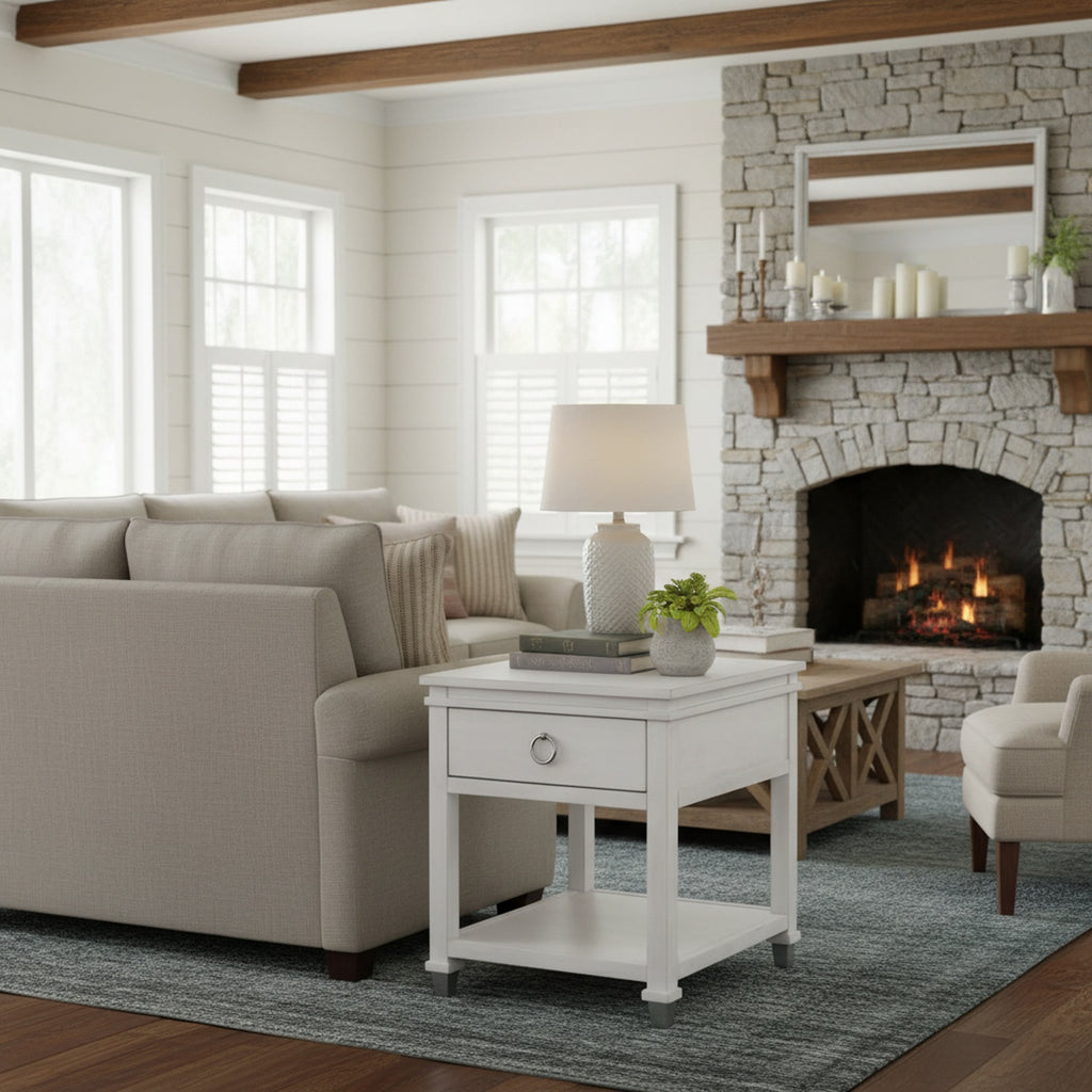 Point Breeze 1-Drawer End Table