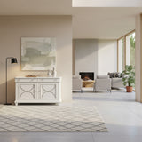 Point Breeze Credenza w/ Metal and Silver Tray