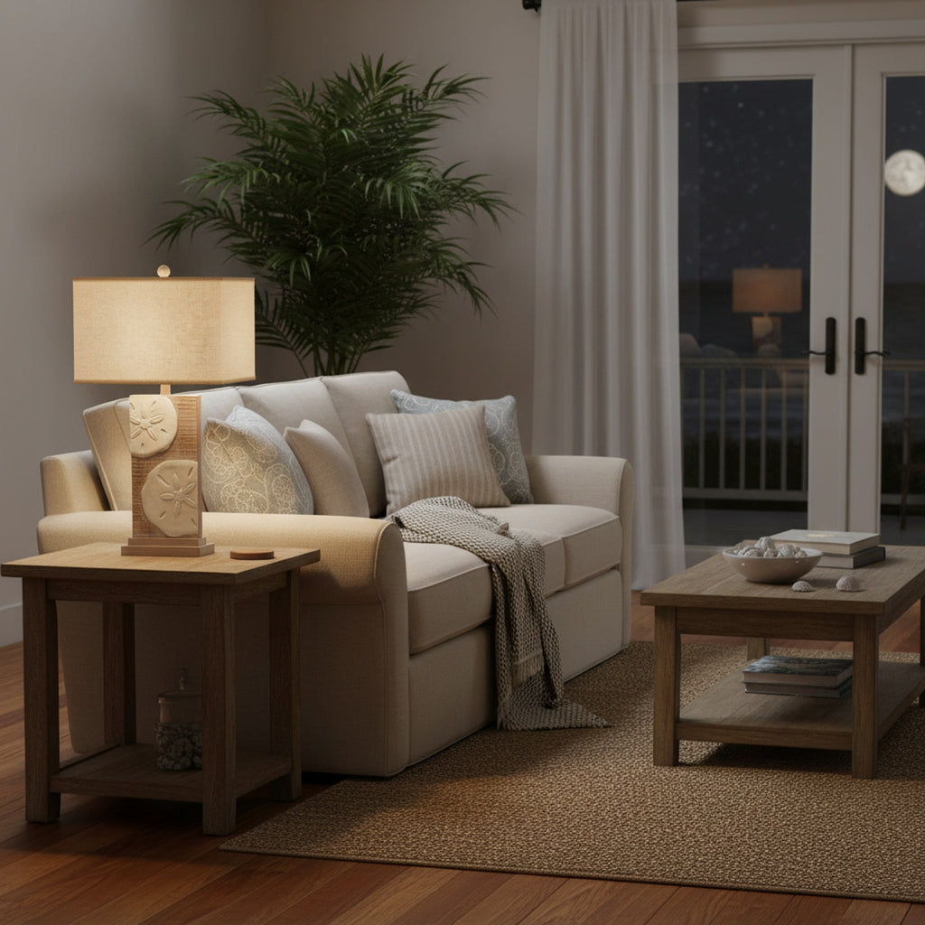 Sand Dollar Table Lamp (Set of 2)