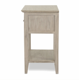 Ocean Isles 1 Drawer Woven Nightstand w/ Power and USB A