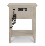 Ocean Isles 1 Drawer Woven Nightstand w/ Power and USB A