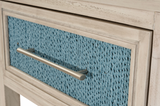 Ocean Isles 1 Drawer Woven Nightstand w/ Power and USB A