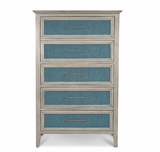 Ocean Isles 5 Drawer Woven Chest