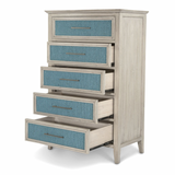 Ocean Isles 5 Drawer Woven Chest