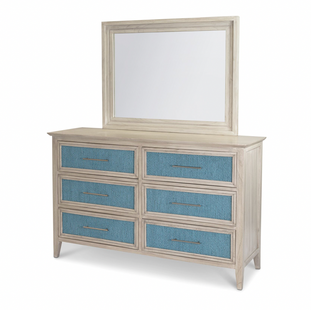 Ocean Isles 6 Drawer Woven Dresser