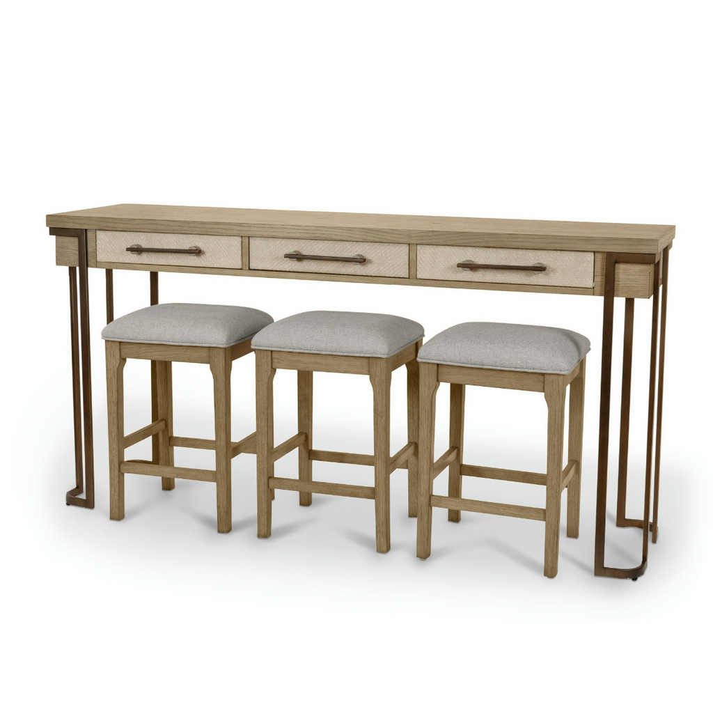 Rio Vista 3-Drawer Console Table w/ Power