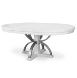 Point Breeze Round Dining Table w/ Metal and 20" Leaf