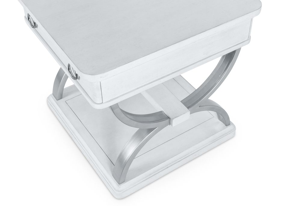 Point Breeze 1-Drawer End Table w/ Metal