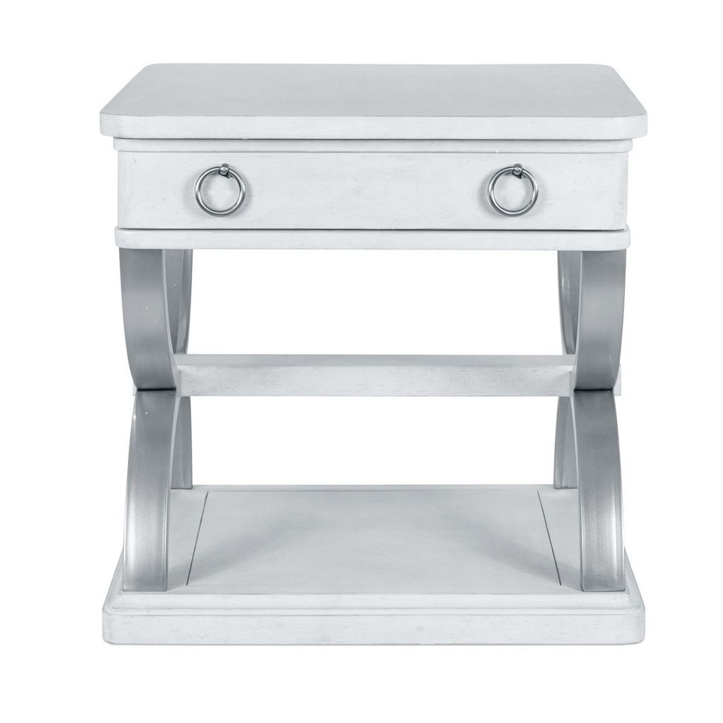 Point Breeze 1-Drawer End Table w/ Metal