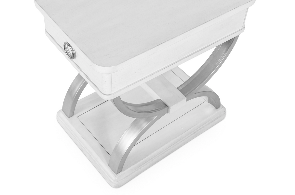 Point Breeze 1-Drawer Chairside Table w/ Metal