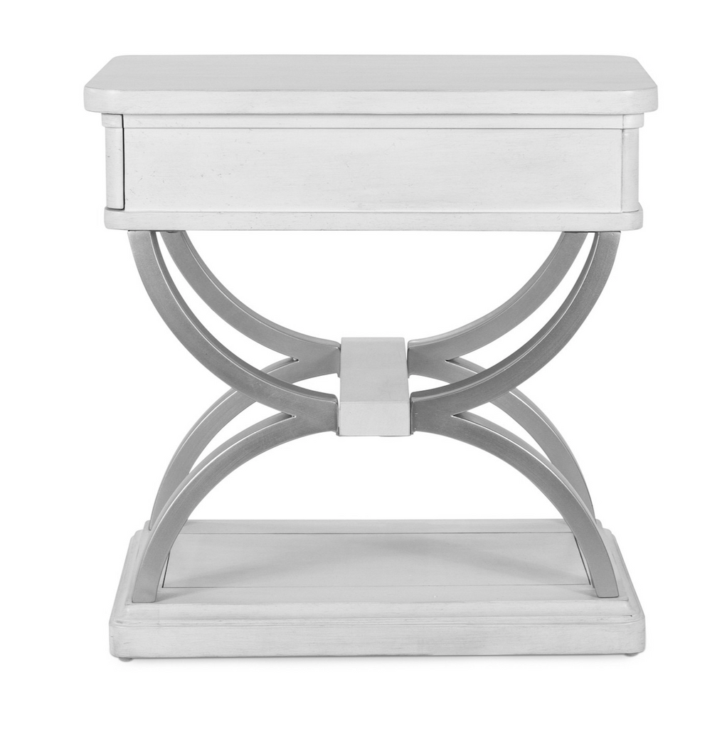 Point Breeze 1-Drawer Chairside Table w/ Metal