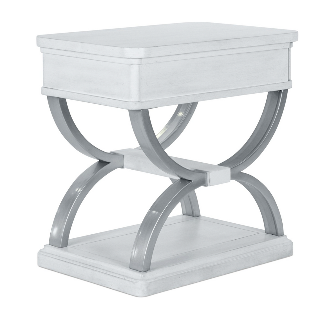 Point Breeze 1-Drawer Chairside Table w/ Metal
