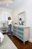 Ocean Isles 6 Drawer Woven Dresser