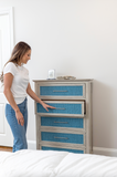 Ocean Isles 5 Drawer Woven Chest