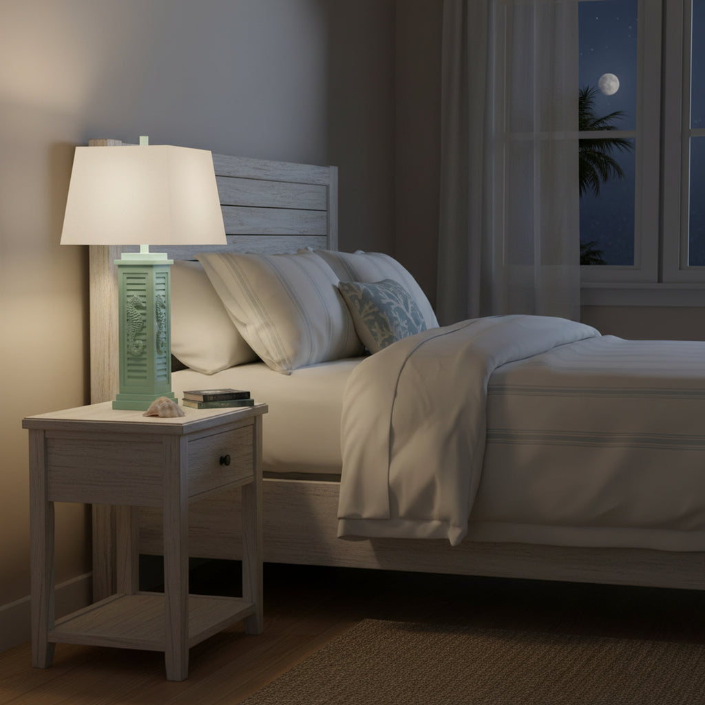 Sea Horse Shutter Table Lamp (Set of 2)