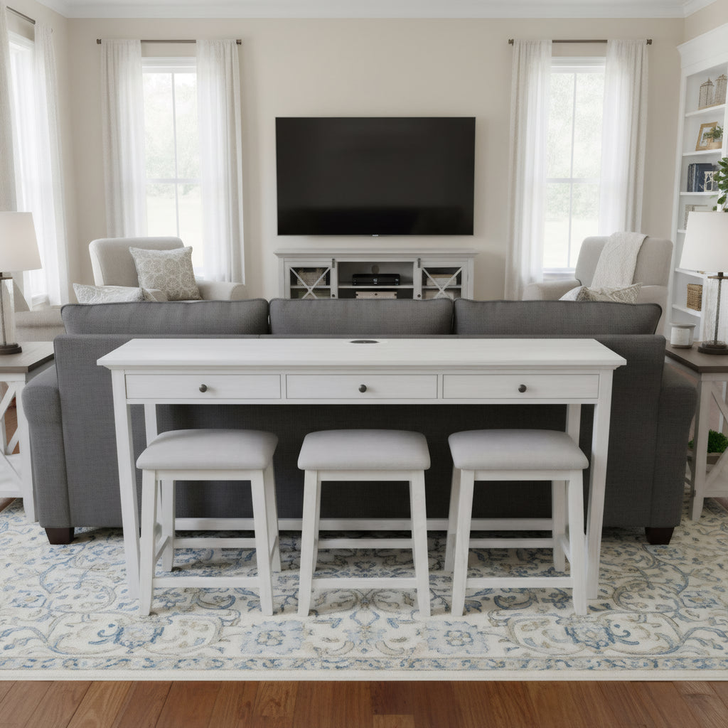 Surfside 3-Drawer Console Table w/ Power and USB