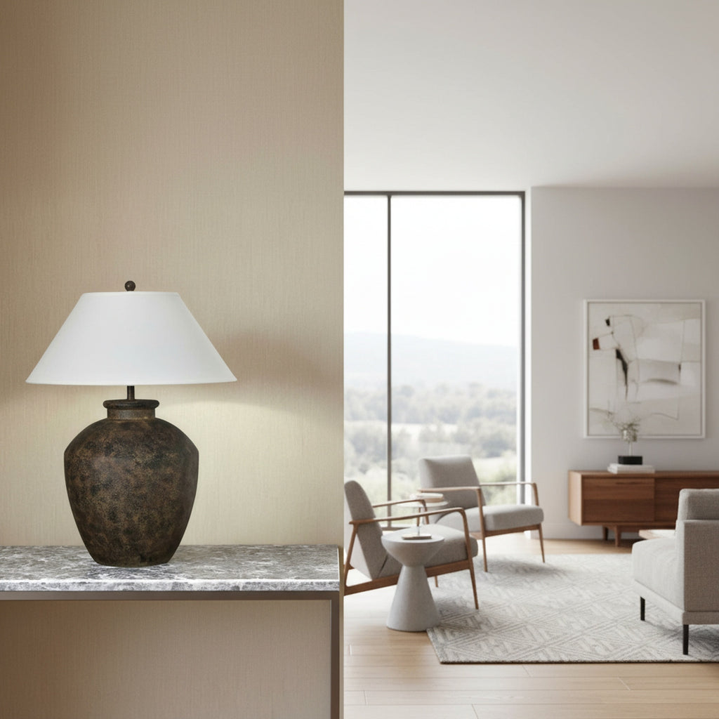 Terracotta Table Lamp (1 Pack)