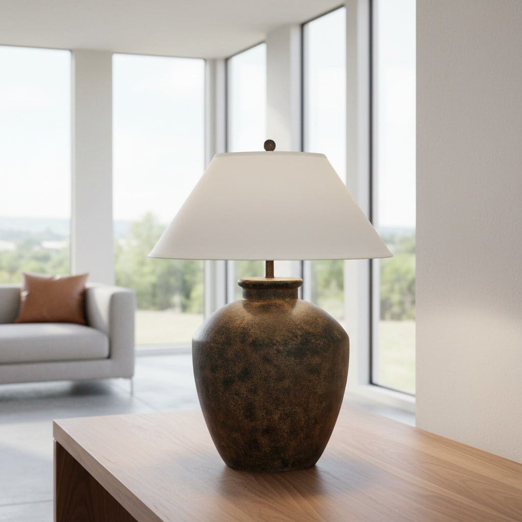 Terracotta Table Lamp (1 Pack)