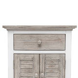 Islamorada 1-Drawer / 2-Door Electrified Coastal Nightstand