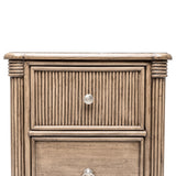 Malibu 2-Drawer Electrified Wood Nightstand