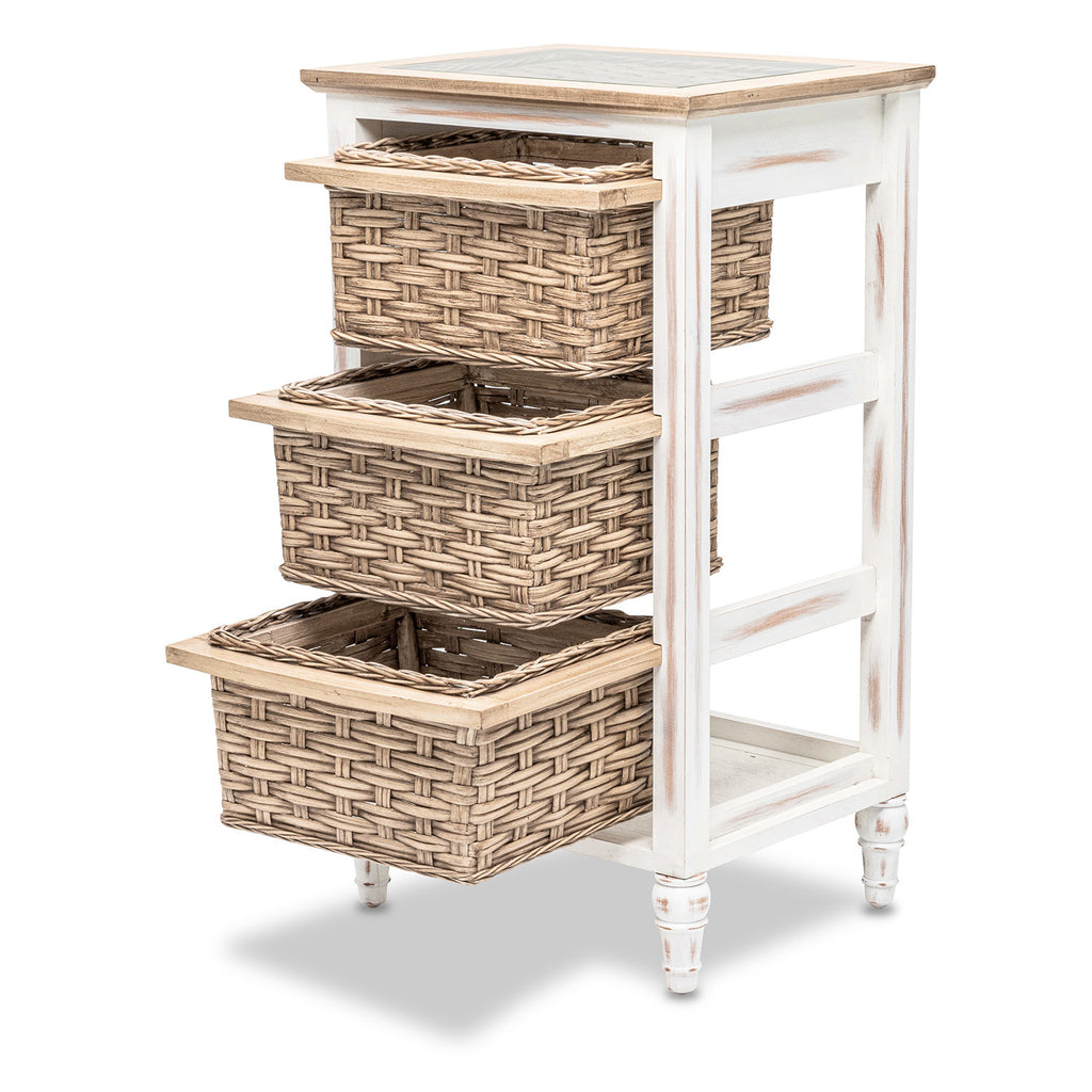 Island Breeze 3-Basket Storage Cabinet