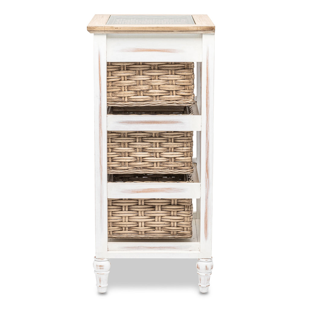 Island Breeze 3-Basket Storage Cabinet