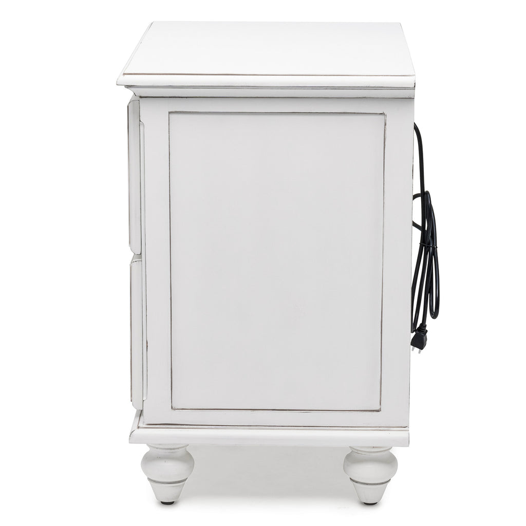 Monaco 2 Drawer Electrified Nightstand