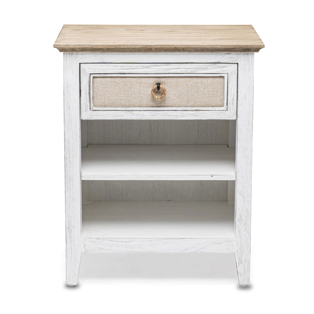 Captiva Island 1-Drawer Electrified Nightstand