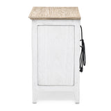 Captiva Island 1-Drawer Electrified Nightstand