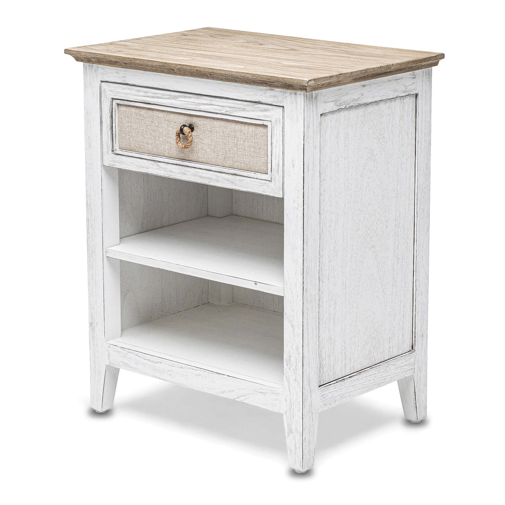 Captiva Island 1-Drawer Electrified Nightstand