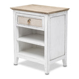 Captiva Island 1-Drawer Electrified Nightstand