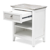 Captiva Island 1-Drawer Electrified Nightstand