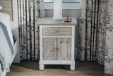 Islamorada 1-Drawer / 2-Door Electrified Coastal Nightstand