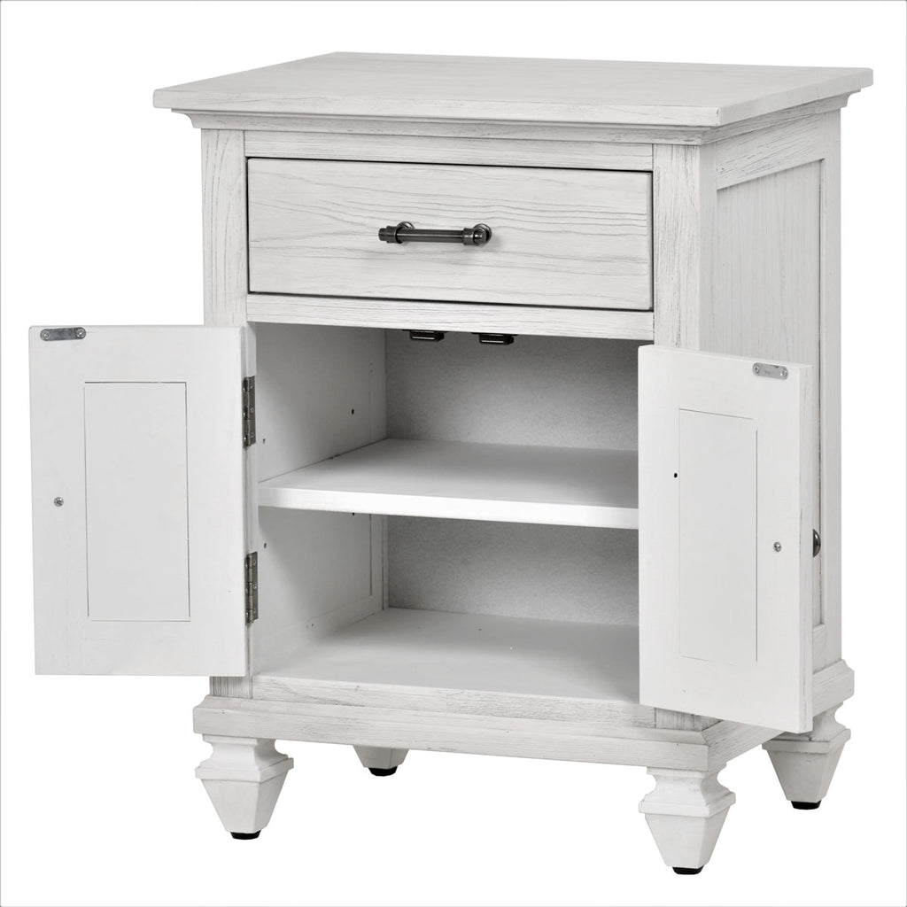 Surfside 1-Drawer / 2-Door Electrified Nightstand