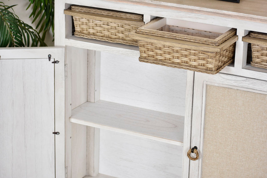 Captiva Island Entry Cabinet with Baskets